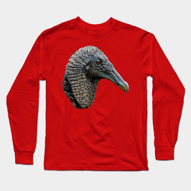 Judgemental Black Vulture Long Sleeve T-Shirt by dalyndigaital2@gmail.com